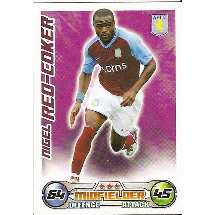 Topps Match Attax 2008/09 Cards: Aston Villa - Midfielder, Reo-Coker