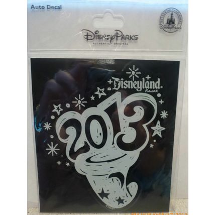 DISNEY FANTASIA WIZARD 2013 CAR WINDOW DECAL~NEW~MAGIC DISNEYLAND CELEBRATION