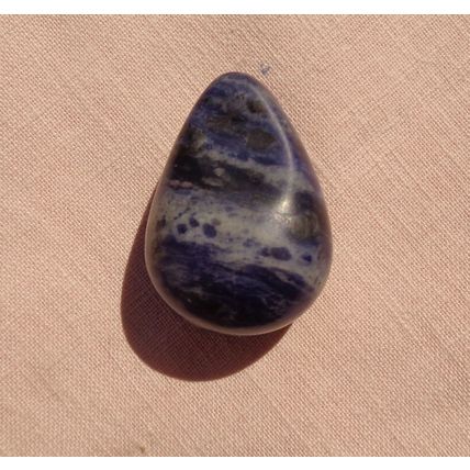 A Sodalite Tear Drop Pendant 38mm 1.5 x 1 Inch Craft Jewelry Making