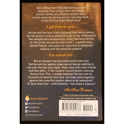 Wicked All Night by Jeaniene Frost(Used PB, 2021, Night Rebel Book 3)