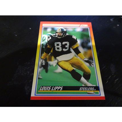 1990 Score Football Card # 249 Louis Lipps Ex-Mt (6) Pittsburgh Steelers