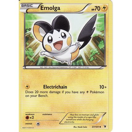 Pokemon Black & White Noble Victories 37/101 Emolga