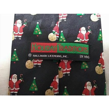 Santa, Candy Cane, Christmas Tree Men's Tie Holiday Season! Hallmark - Free Ship