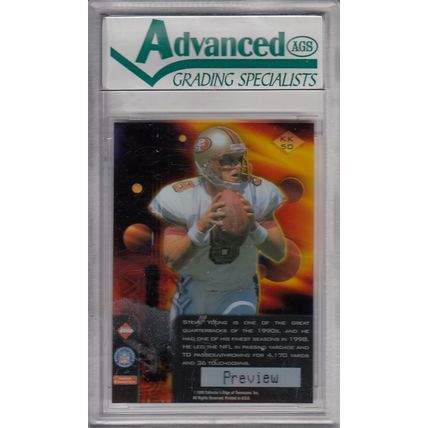 STEVE Y0UNG 1999 K-KLUB YEK PREVIEW PROMO ADVANCED GRADED 8.0 NM-MT SF 49ERS