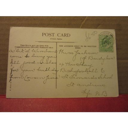 HIGH STREET, WIMBORNE, DORSET used antique postcard 1906 pm F. Frith =