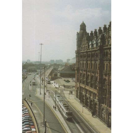 Lower Mosley Street Manchester Aerial Postcard