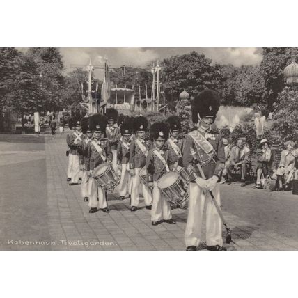 Kobenhavn Tivoligarden Denmark Military 1953 Real Photo Postcard