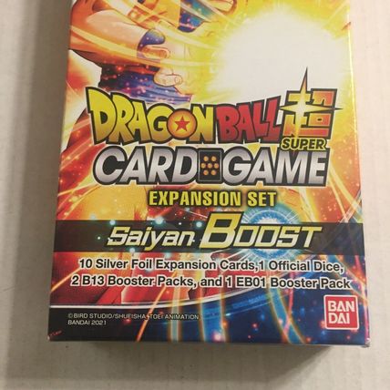 New DragonBall Z Expansion Set Saiyan Boost - 46 Total Cards & 1 Dice