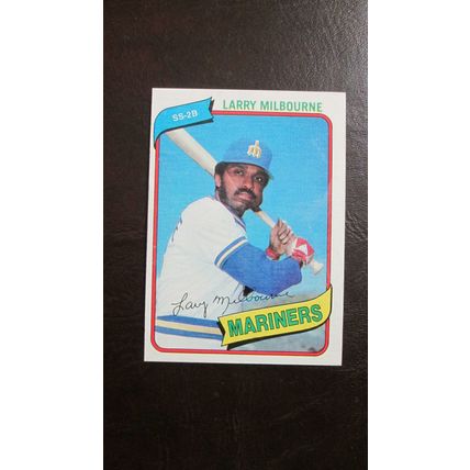 1980 Topps Larry Milbourne Seattle Mariners Card #422