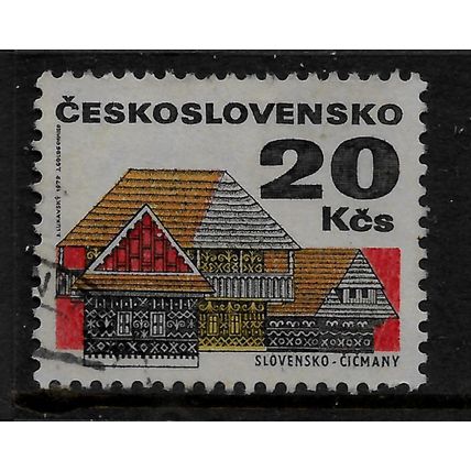 CZECH REPUBLIC 1971 REGIONAL BUILDINGS 20K HOUSE TURNOV SKO SG 1948 FINE USED