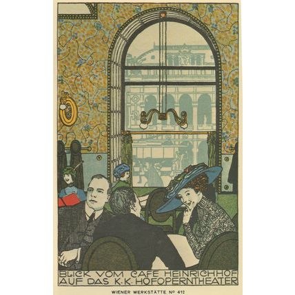 Cafe Heinrichhof By Theatre Wien Austria Postcard