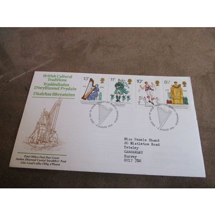 1976 First Day Cover - British Cultural Traditions
