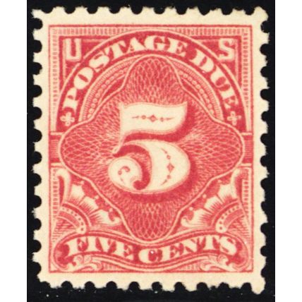 J55, Mint 5¢ VF NH Postage Due Stamp - Stuart Katz