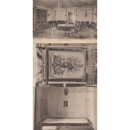 Cheateau De La Malmaison 3x Antique French Postcard s