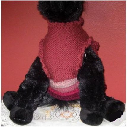 Hand Knit One Of A Kind Pullover Pet Sweater, id:pinkie rings
