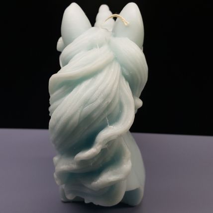 Unicorn Head Turquoise Candle - 16.5cm