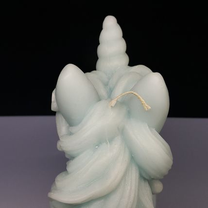 Unicorn Head Turquoise Candle - 16.5cm