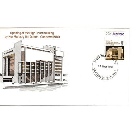 Australia 1980 Opening of High Court, First day Cover