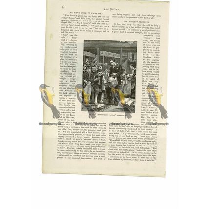 Barnardo's 'Edinburgh Castle', Limehouse London, Book Illustration (Print), 1888