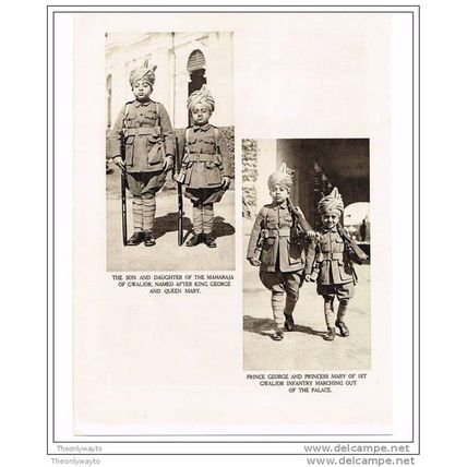 1ST GWALIOR INFANTRY!, INDIA, BOOK ILLUSTRATION (PRINT) 1922