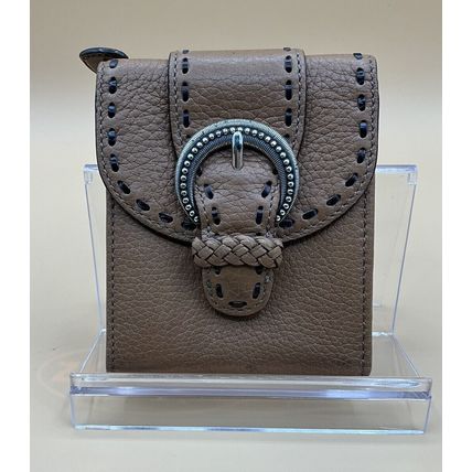 A Vintage Tan Leather Brighton Snap Women’s Wallet