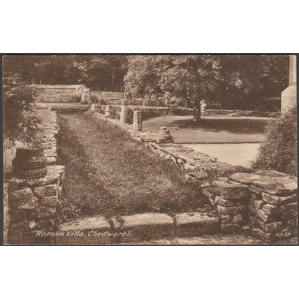 Roman Villa, Chedworth, Gloucestershire, c.1920s - W Dennis Moss Postcard
