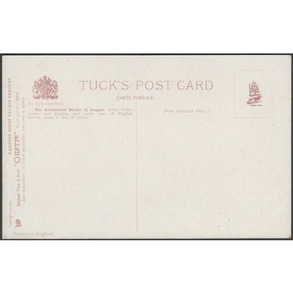 Herbaceous Border, Hampton Court Palace, c1925 - Tuck's Oilette Postcard
