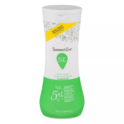 Summer's Eve Sensitive Skin Cleansing Wash Aloe Love (15 fl oz)