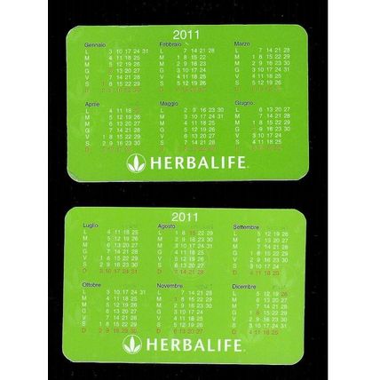 Calendarietto Pubblicitario 2011 - Herbalife