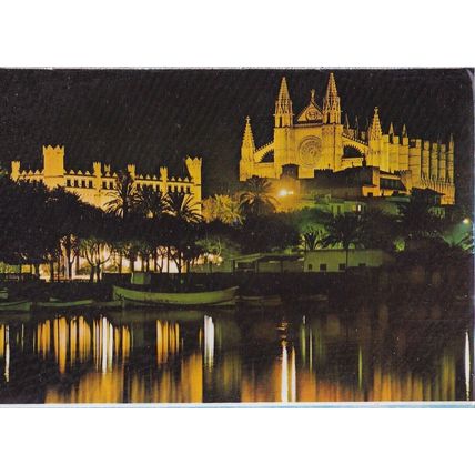 Palma de Mallorca Lonja y Catedral Spain Picture card 10.5 x 7.5cm VGC