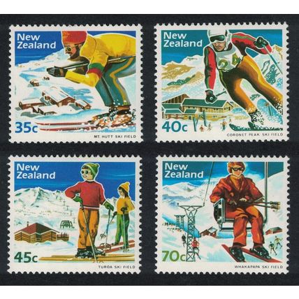 New Zealand Ski Slope Scenery 4v 1984 MNH SG#1336-1339