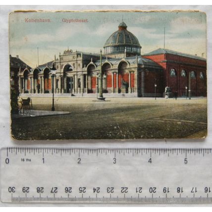vintage postcard Glyptotheket, København, Denmark