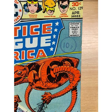 DC COMICS JUSTICE LEAGUE OF AMERICA #129 APR 1976 (VFN) COMIC (LL)