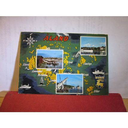 multiview, ALAND, FINLAND used postcard 1979 pm =
