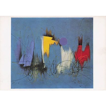 Roberto Crippa Aurora Borealis Tate Gallery Painting Postcard
