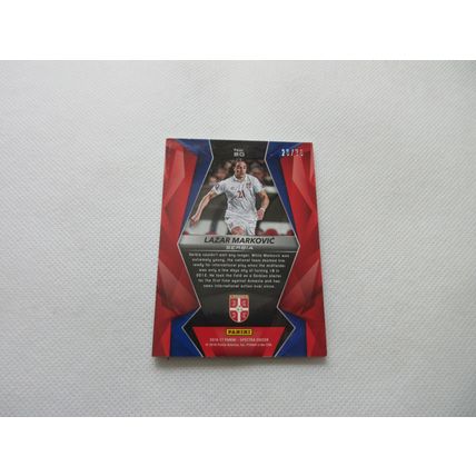 Panini Spectra Soccer 2016-17 Aqua Lazor Markovic Serbia 26/75