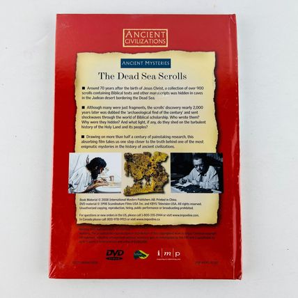 Dead Sea Scrolls DVD Ancient Mysteries Unlocking Secrets of Scripture NEW Sealed