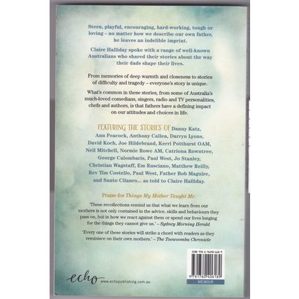 Things My Father Taught Me by Claire Halliday. Ref: B6156