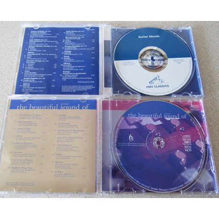 Guitar CDs x 2 - Guitar Moods, Romantic Classics