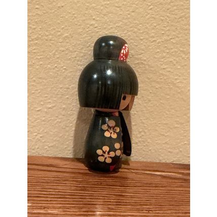 Authentic Vintage Wooden Handmade Signed Japanese Cultural Collector Doll