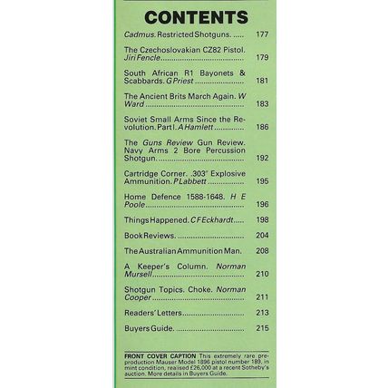 GUNS REVIEW March 1989 - CZ 82 Pistol, Soviet Weapons, Navy Arms Shotgun
