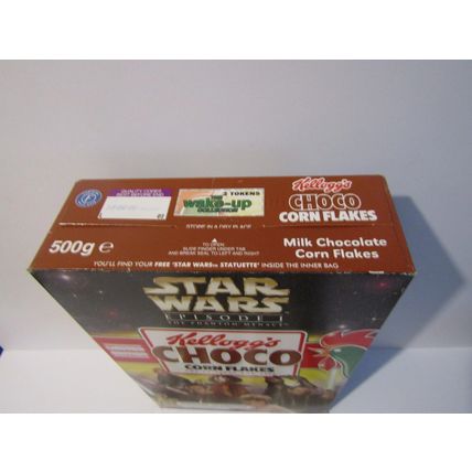 Kellogg`s Choco Corn Flake 1999 Star Wars Statuettes Cereal Box & Set 10 Sealed