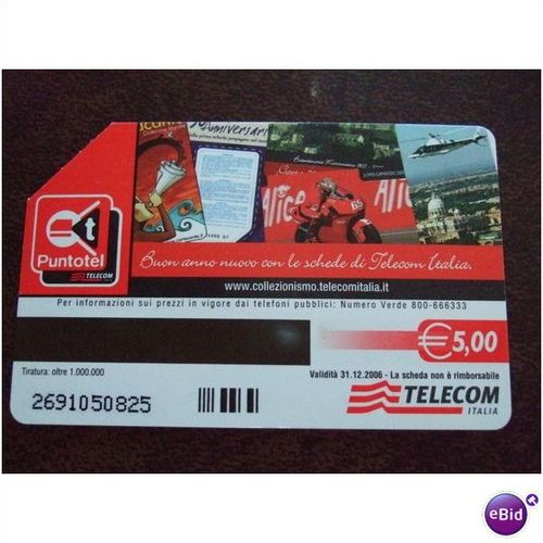 Italia Telecom 2006 Calendar Telephone Card