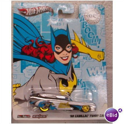 HOT WHEELS : DC COMICS series BATGIRL 59 CADILLAC FUNNY CAR