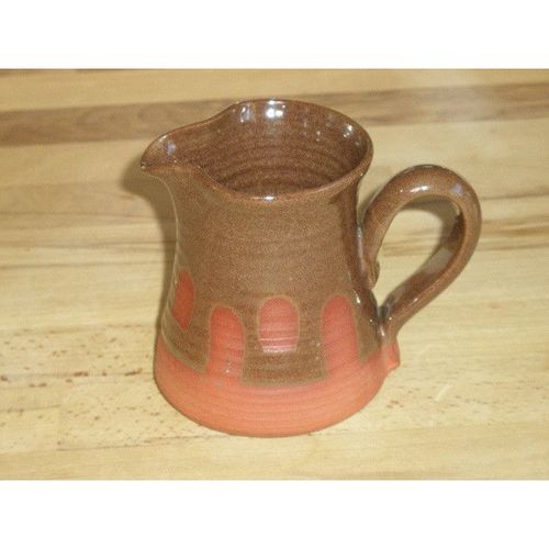 Welsh Studio Pottery Wax Resist Milk Jug - Footprint Backstamp