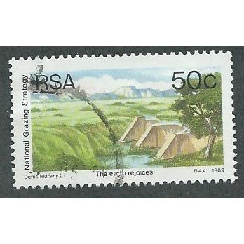ZAF 1989 50c 'NATIONAL GRAZING STRATEGY' FINE USED (EBID 44-664)