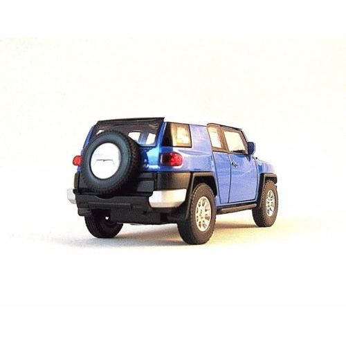 TOYOTA FJ CRUISER ,BLUE/WHITE WELLY 1/38 DIECAST CAR COLLECTOR'S MODEL, NEW