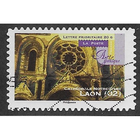 FRA 2011 (58c) 'GOTHIC ART - LAON 02' FINE USED (EBID56-528)