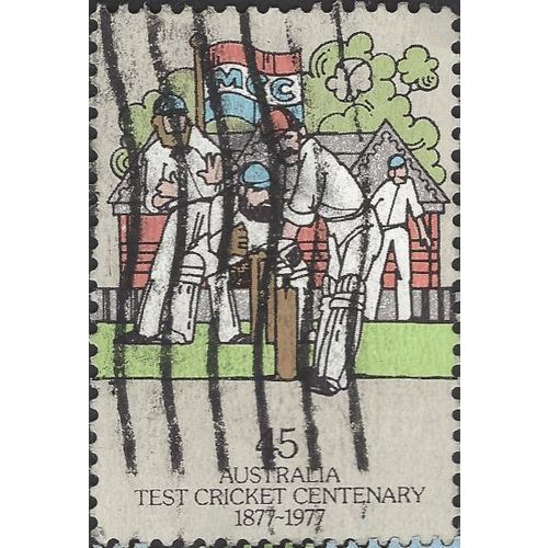 AUSTRALIA, SPORT, Cricket, Wicketkeeper and Batsman, grey 1977, 18c, #5