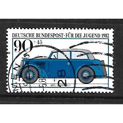 GERMANY 1982 90pf + 45pf OPEL OLYMPIA 1937 MOTOR CAR SG 1990 FINE USED